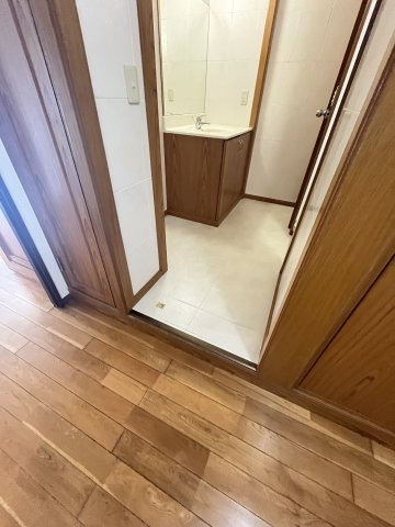 マンション楽の洗面所