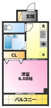 フォレスト向河原の間取り|オートロック・宅配ボックス完備♪