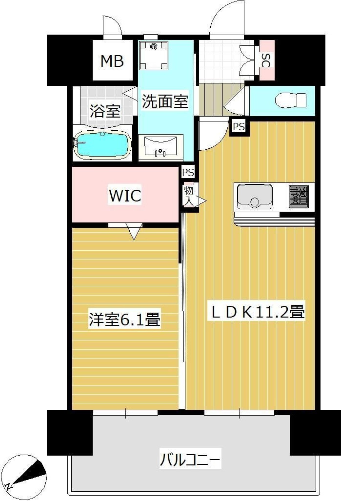 フェリス久留米シティの間取り
