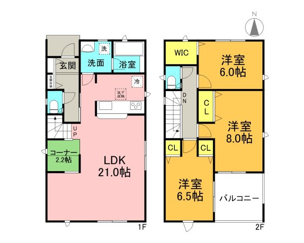 3LDK＋WIC＋多目的コーナー