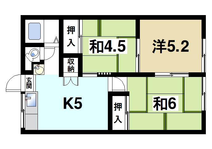グリーンコーポの間取り