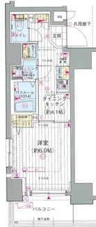 【間取り】 | エステムプラザ川崎 | 間取りです。