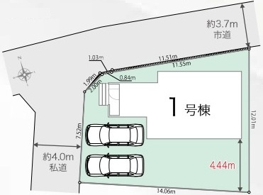 我孫子市岡発戸　01期　新築戸建ての区画図|区画図です♪