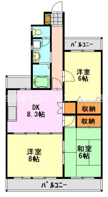【間取り】 | 日進松ヶ丘ハイム