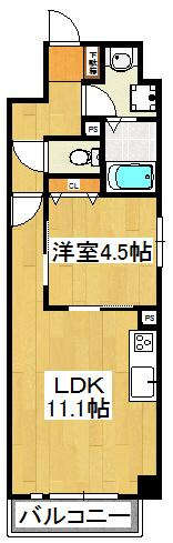 船橋市本郷町の賃貸マンションの間取り