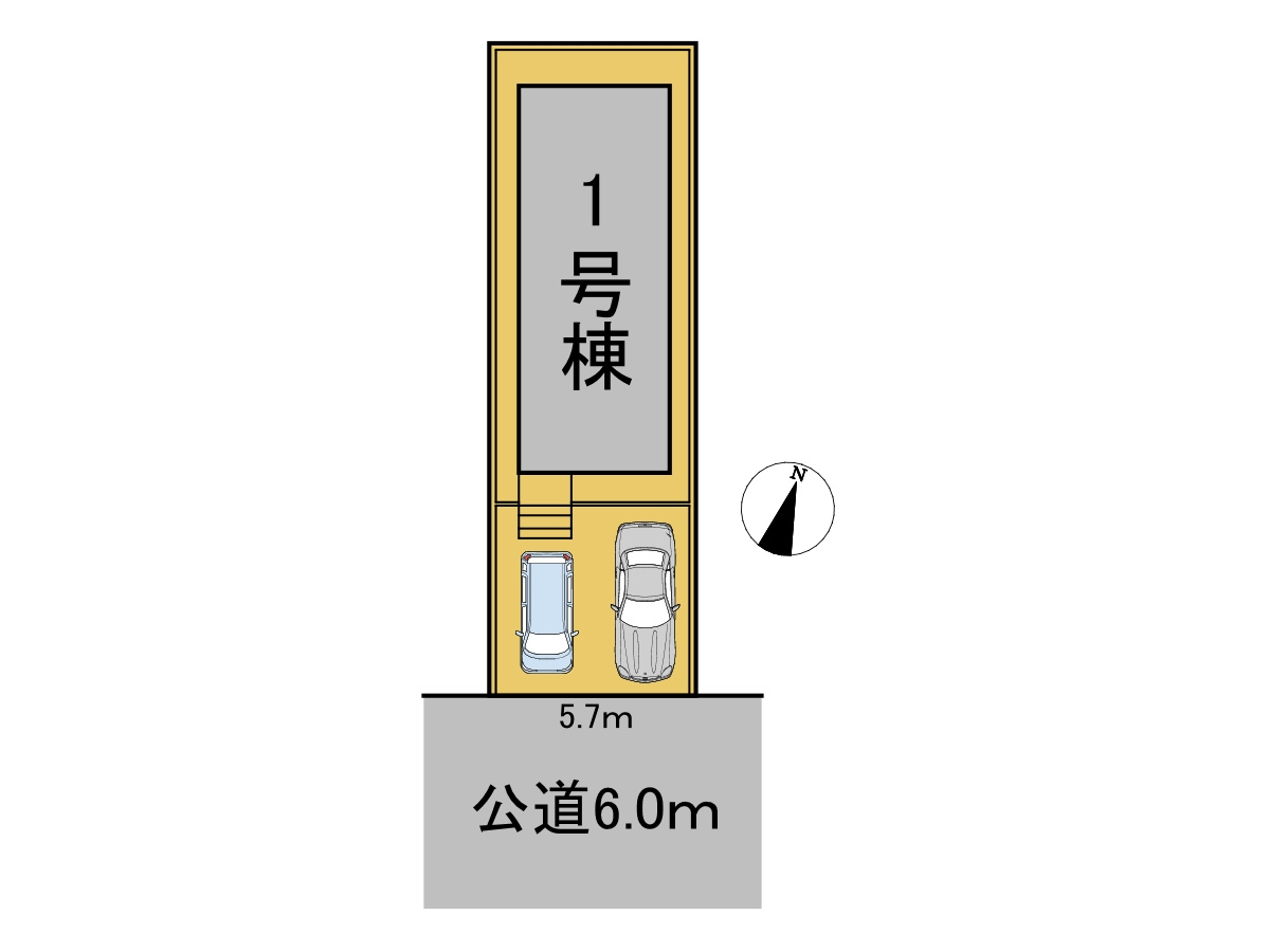 【商談中】クワイエ　岐阜市平河町第2　全1区画分譲の区画図|■区画図
■YAMADA電機の　ヤマダ不動産　株式会社リライフ　
いつでもお問合わせ下さい。