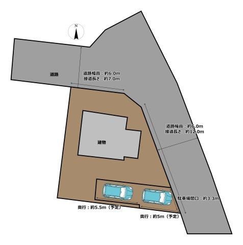 岡崎市本宿町1-47の区画図