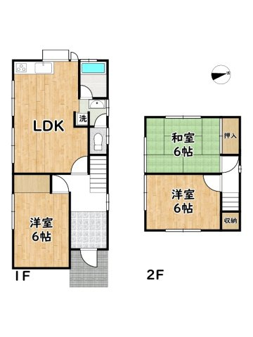 姫路市下手野4丁目/中古戸建の間取り