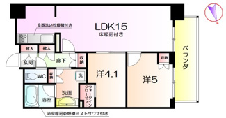 【間取り】 | プラウドタワー堺東