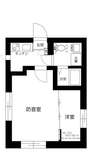 【間取り】 | （防音マンション）シンフォニア両国