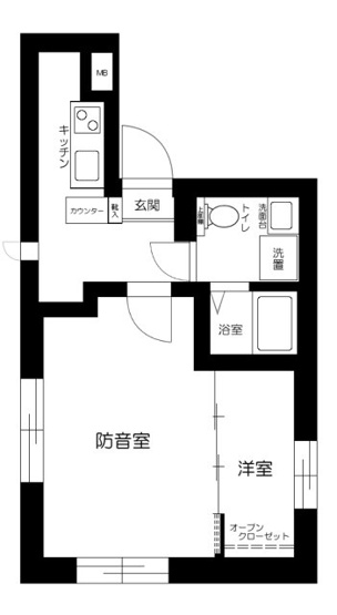 【間取り】 | （防音マンション）シンフォニア両国