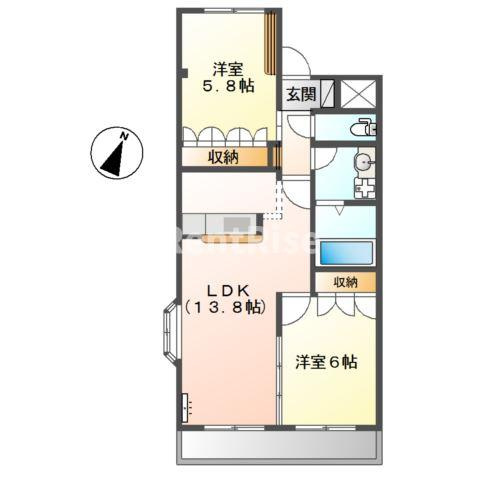 グランチェスタＳＯＵＴＨの間取り