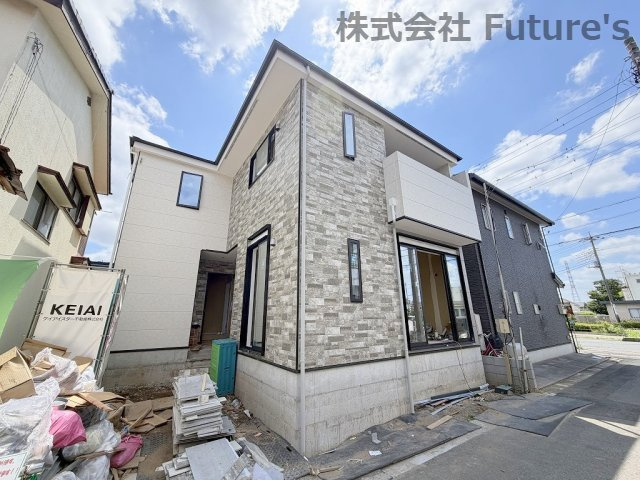 三郷市幸房　新築戸建　全1棟の外観|現地の写真になります。