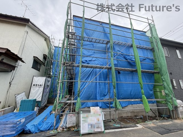 三郷市幸房　新築戸建　全1棟の外観|現地の写真になります。