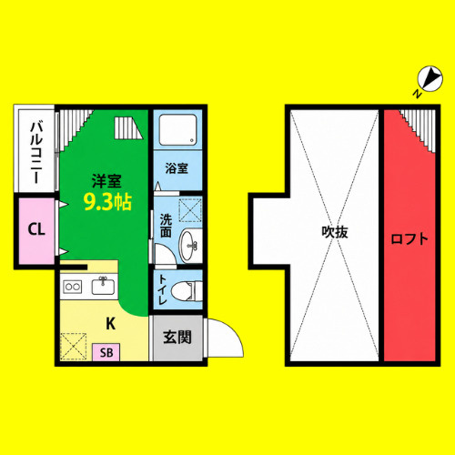 coco　stile(ココスティーレ)　名古屋市賃貸　仲介手数料無料の間取り