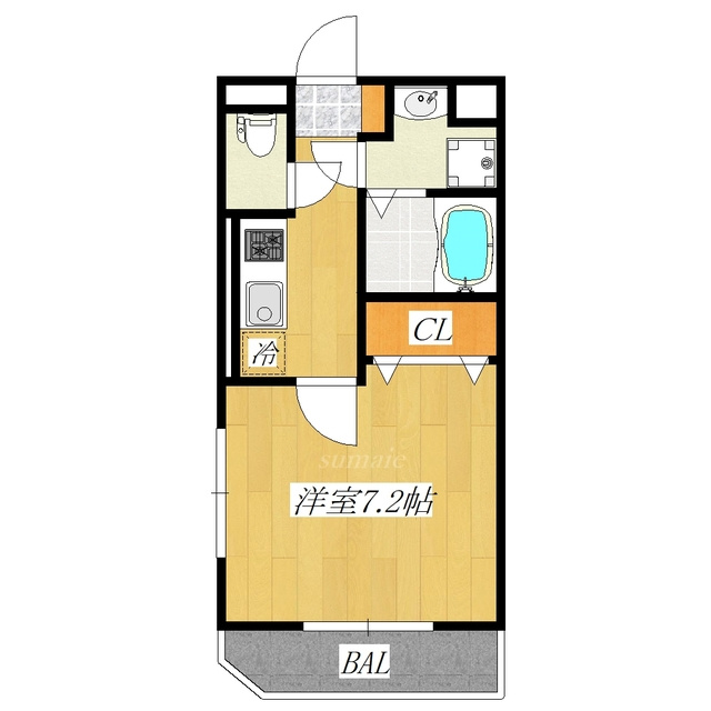 ナディエージダの間取り|南向きの角部屋です☆