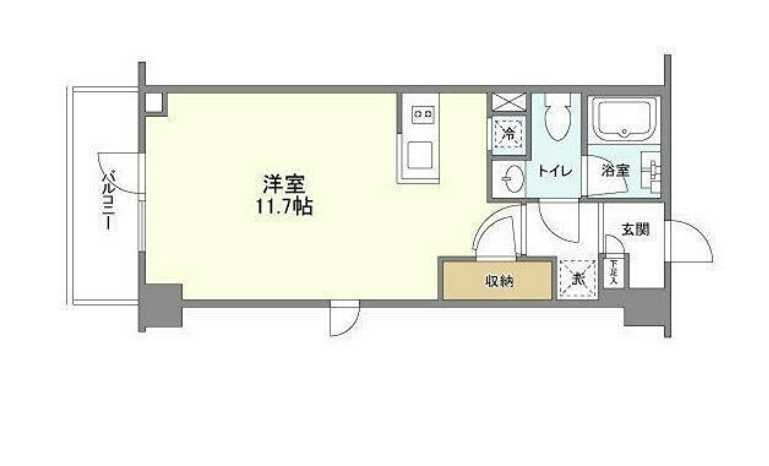 シェノン三軒茶屋　築浅　オートロック　バイク置き場の間取り