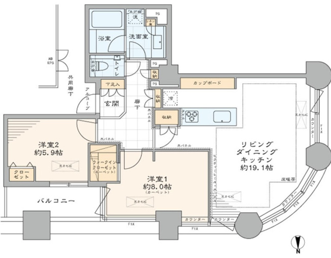 【間取り】 | センチュリーパークタワー