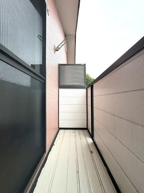 相模原市緑区太井のアパートのバルコニー