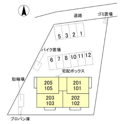 【区画図】 | D-ROOM 中島