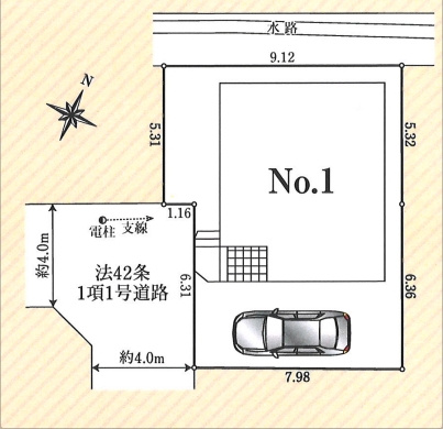 【区画図】 | 富士見市勝瀬第１ | 全1棟