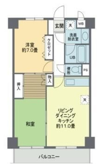 【間取り】 | ヒル・イーストＳＳ | 間取りです。