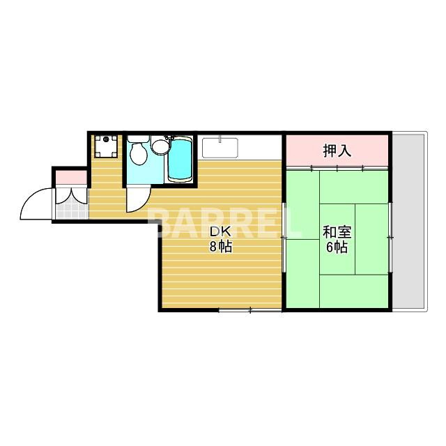 ロイヤルハイツ豊里A棟の間取り