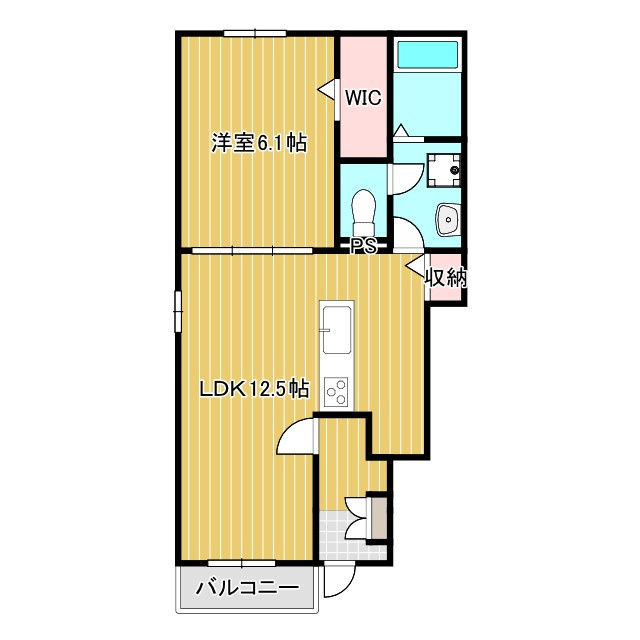 ルミエール伍番館の間取り
