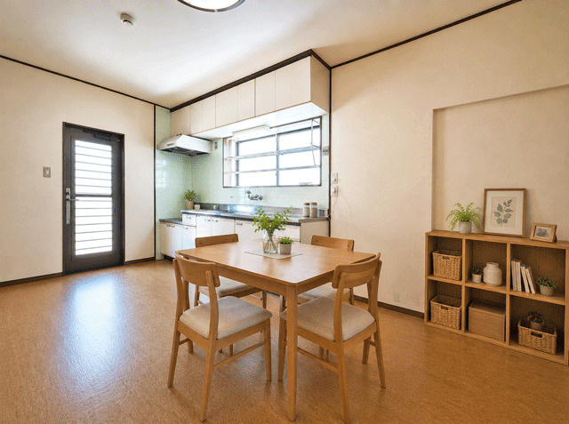名取市上余田千刈田　中古戸建のキッチン|※こちらの写真はバーチャルステージング画像となります。
