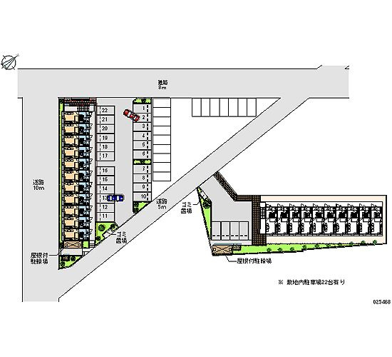 レオパレスＣＡＳＡの区画図