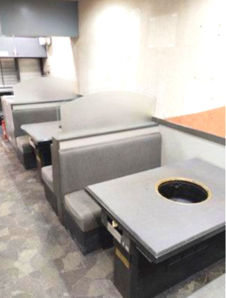 焼肉店跡２階建ての内装