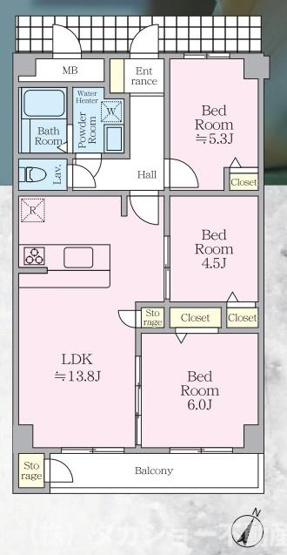 【間取り】 | 東建検見川マンション　A棟