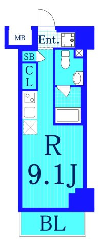 スパシエ東神奈川の間取り