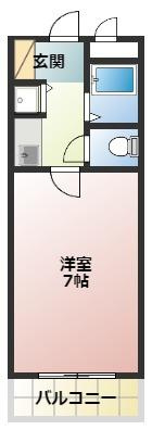 和泉市箕形町１丁目の賃貸マンションの間取り