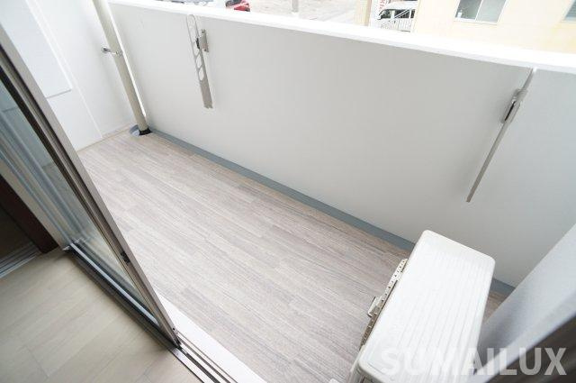熊本市中央区坪井４丁目の賃貸マンションのバルコニー