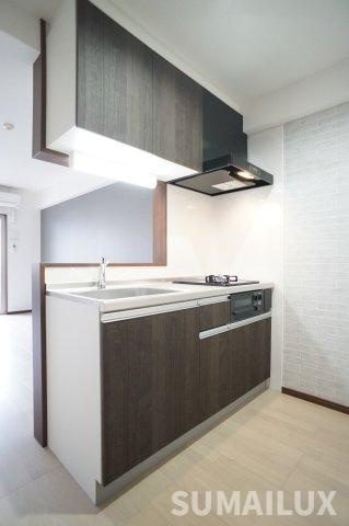熊本市中央区坪井４丁目の賃貸マンションのキッチン