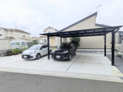 【駐車場】 | 久喜市上内　カーポート付き　3LDK