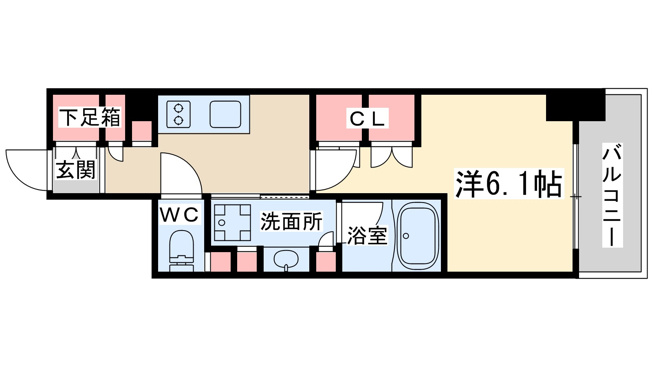 【間取り】 | ザ・パークハビオ堂島