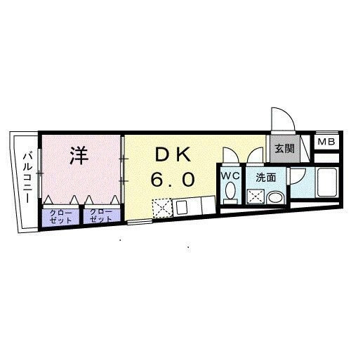 ブルー　パレット　新宿中落合の間取り|間取りです。