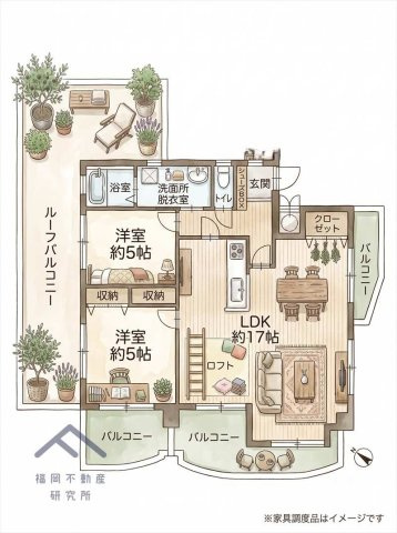 ロワールマンション周船寺の間取り