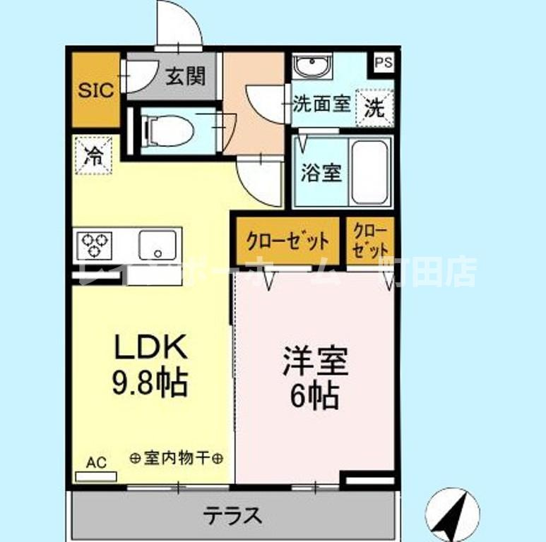 クロシェット※初期費用分割あと払いサービス利用可能物件の間取り