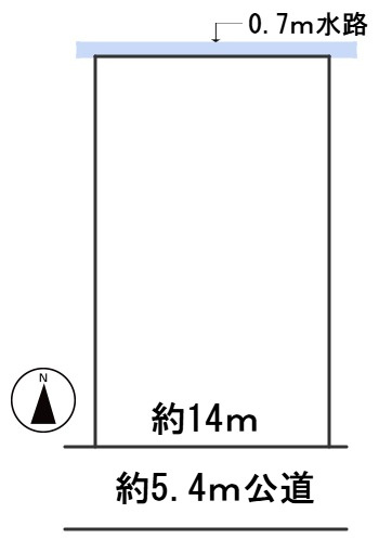 ６７２０６　岐阜市織田塚町２丁目土地の区画図