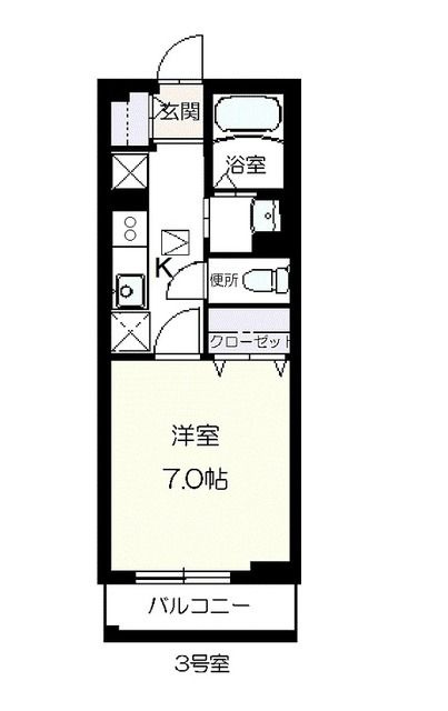 カーサ・フジの間取り
