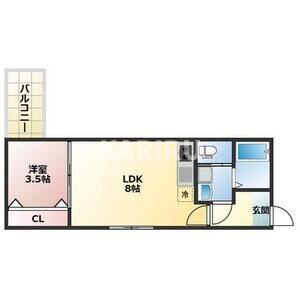 アプローズ新深江の間取り
