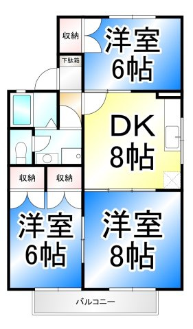 クラスターテラスの間取り