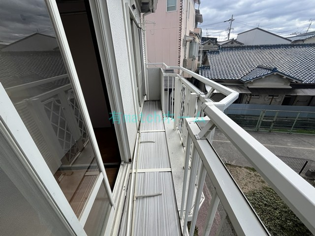 石橋ハイツのバルコニー