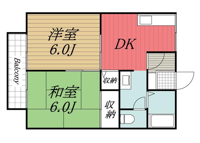 【間取り】 | ビュー和　Ⅱ