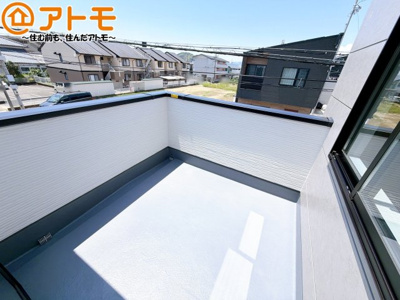 【バルコニー】 | 葵区川合1期　新築戸建　全1棟 | 陽当りの良いバルコニーはお洗濯物はもちろんお布団もふかふかになります♪