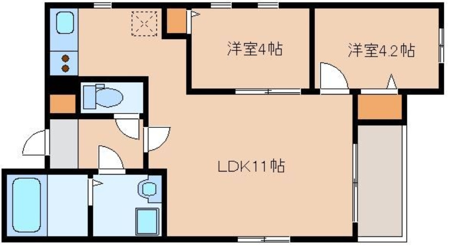 リテラV(リテラファイブ)の間取り|使いやすい間取りです。