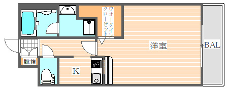 エンクレストGRAN博多駅前(エンクレストグラン博多駅前)の間取り|使いやすい間取りです。